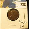 1914 Lincoln Cent - AU-MS BN toned