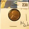 1920 Lincoln Cent - AU red