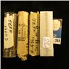 Image 1 : 4 BU Rolls of Jefferson Nickels  1 roll 64P, 2 rolls 64D, 1 roll 65P