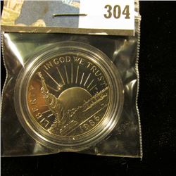 1986 S Proof 68+ Statue of Liberty Commemorative Half-Dollar, encapsulated.