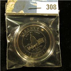 2001 P Proof 68+ Capitol Commemorative Half-Dollar, encapsulated.
