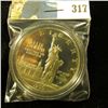 Image 1 : 1986 S Ellis Islands Silver Statue of Liberty Commemorative Dollar, Proof, encapsulated.