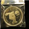 Image 1 : 1983 S U.S. Olympics Proof Silver Dollar, Discus thrower, encapsulated.