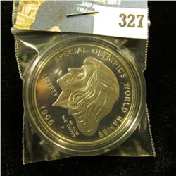 1995 P U.S. Cameo Proof Silver Dollar Special Olympics World Games Eunice Kennedy Shriver, encapsula