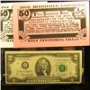 Image 2 : Series 1976 U.S. Two Dollar Federal Reserve Note, CU; 1897 "The Investment Trust Company of America 