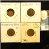 Image 1 : Netherlands: 1885 Half Cent, VF; 1877 & (2) 1901 One Cent Coins F-VF.