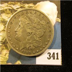 1885 P U.S. Morgan Silver Dollar, Fine.