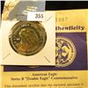 Image 2 : American Eagle Series B "Double Eagle" Commemorative with certificate of Authenticity. Layered in bo
