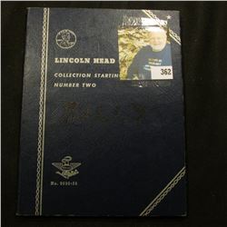 LINCOLN BOOK NUMBER TWO STARTING WITH 1941.   THE SET IS MISSING THE 1954 AND 1954-S WHEAT PENNIES