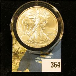 2014 U.S. Silver American Eagle One Dollar .999 Fine Silver. Gem BU. Encapsulated.