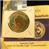 Image 2 : American Eagle Series B "Double Eagle" Commemorative with certificate of Authenticity. Layered in bo