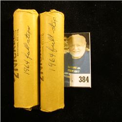 (2) 1964 P Superb Gem BU Rolls of Jefferson Nickels. (80 pcs. total)