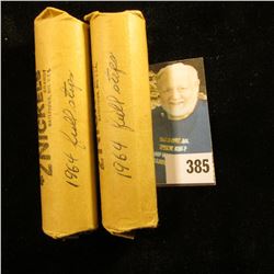 (2) 1964 P Superb Gem BU Rolls of Jefferson Nickels. (80 pcs. total)