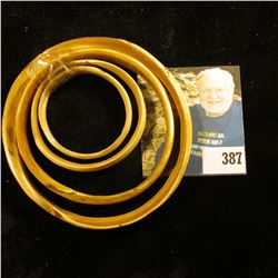 4-Piece Original Set of Bracelet Money from the Meo Tribe in the Laos area.