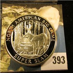 North America Big Game Columbia Blacktail Deer North American Hunting Club 39 mm medal layered in .9
