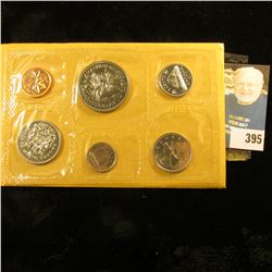 1870-1970 Royal Canadian Mint Set with Manitoba Commemorative Dollar. In original cellophane and gov