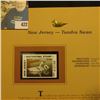 Image 2 : 2001 New Jersey Waterfowl $5.00 Stamp depicting a pair of Tundra Swans, Mint, unsigned, in vinyl pag