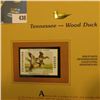 Image 2 : 2001 Tennessee Waterfowl Series $10.00 Stamp depicting a pair of Wood Ducks, Mint, unsigned, in viny