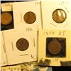 Image 3 : 1909 P VDB Fine, (5) 1910 P grading up to VF, (2) 11 P, 12 P & D Lincoln Cents, all carded and ready