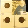 Image 1 : 1897 VG, 1900 Fine, & 1901 VF-EF Indian Head Cents.