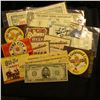 Image 1 : (7) Different Old Beer labels; "Holiday Inn" advertising note; "The Buggy Wheel Restaurant…Kalona, I
