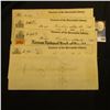 Image 2 : (7) Consecutively numbered checks from the "Trustees of the Mercantile Library." drawn on the "Nassa