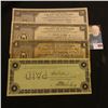 Image 2 : 1934 four-piece set of Depression Scrip .25c, .50c, $1, & $5 State of North Carolina, County of Guil