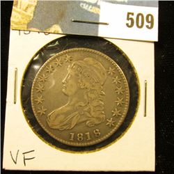 1818 Bust Half Dollar, VF.