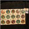 Image 1 : (15) various Round baseball player tins, includes: Jim Hickman, Ron Santo, Dave Johnson, Bill White,