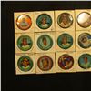Image 2 : (15) various Round baseball player tins, includes: Jim Hickman, Ron Santo, Dave Johnson, Bill White,