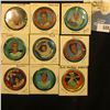 Image 3 : (15) various Round baseball player tins, includes: Jim Hickman, Ron Santo, Dave Johnson, Bill White,