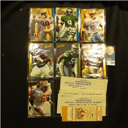 (7) Action Packed Football Cards; & (15) 1970-90 era Cedar Rapids, Iowa Sports events tickets.