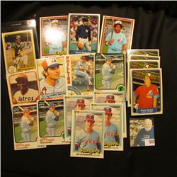 (20) Old Baseball Cards dating in the Seventies and eighties.