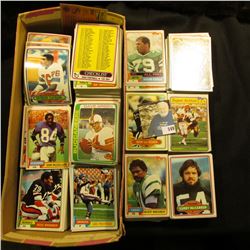 Shoe Box full of old Football Cards dating in the Seventies and eighties.
