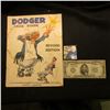 Image 1 : Stained, but here it is "1955 Dodger Year Book Revised Edition", originally sold for Fifty Cents; & 