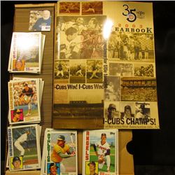 "35 Years Triple-A Baseball 2003 Yearbook I-Cubs Champs!" & a full 14" Card Stock Box of 1984 Topps 