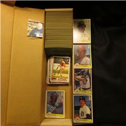 14" Card Stock Box over half full of 1982 Topps & Donruss Baseball cards.