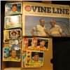 Image 1 : 14" Card Stock Box nearly full of 1960 Topps Baseball cards; & April 1986 Vol.1, No. 2 "Cubs Vine Li