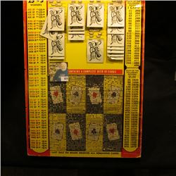 Heavy Punch Card Game measuring 12.5  x 18  x 7/8 .  Every Card a Winner Card Game ,  Jackpot Contai