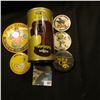 Image 2 : (5) Different 1970-90 Hawkeye Homecoming Pin-backsl & a "Hawkeye Beer Not Associated with University