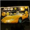 Image 1 : 17" x 23" Laminated Poster of a "Lamborghini" in Iowa Hawkeye Colors; & (10) Different 1970-80 Hawke