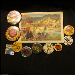 "Iowa Alumni Special from Rose-Bowl 1959 Gibbs Tour Co." Program with cover of "Taos Pueblo in north