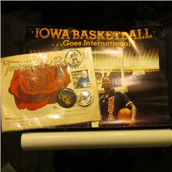 "Iowa Basketball Goes International 1984 Olympic games 1983 Pan American Games" Poster; (3) 1970-80 
