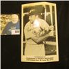 Image 1 : Stan Musial autographed Baseball Card "Compliments of Stan Musial & Biggie's Restaurant…St. Louis, M
