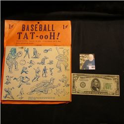 "1c BASEBALL TAT-ooH!" 1 Gross; interesting 'Doc' thought it to be 1930 era, but to be sure, we have