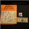Image 1 : "1c BASEBALL TAT-ooH!" 1 Gross; interesting 'Doc' thought it to be 1930 era, but to be sure, we have