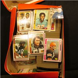 Shoebox full of 1978 era Football Cards.