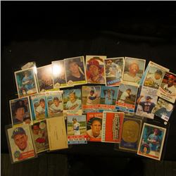 (23) Old Baseball Cards, several of which are autographed. See the photo for more details.