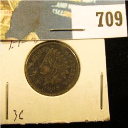 1907 Indian Head Cent, VF dark.