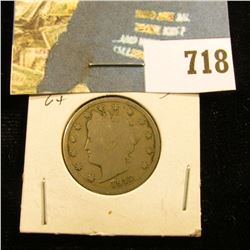 1912 D U.S. Liberty Nickel. VG.